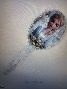 Disney Frozen ll NWT Elsa Blue Glitter Paddle Hair Brush Snowflake Confetti